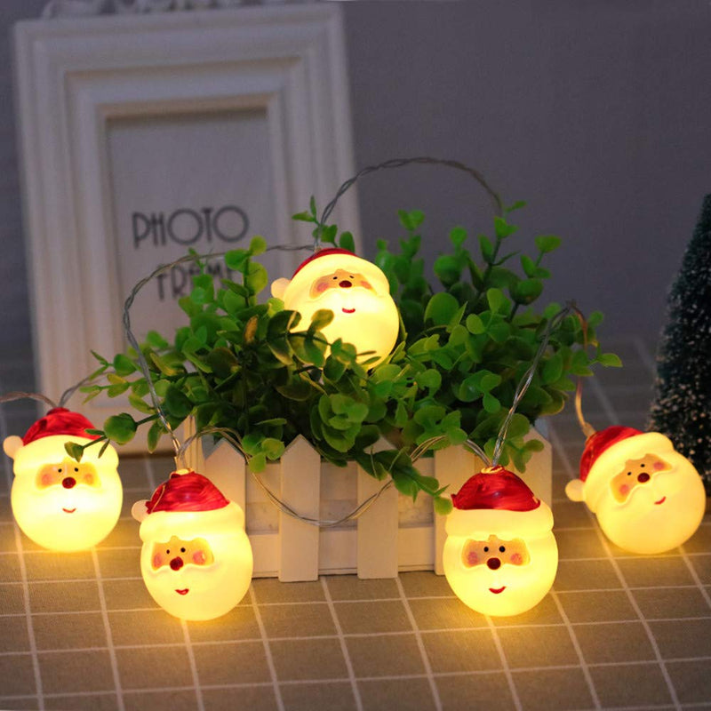 10 LED Santa Head Light