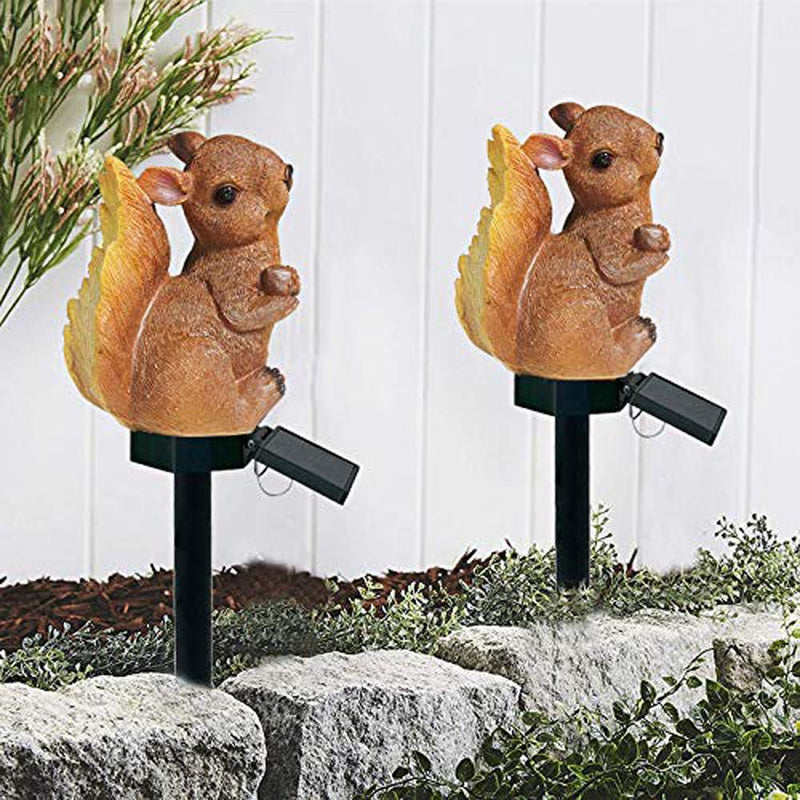 Solar Lawn Squirrel Light