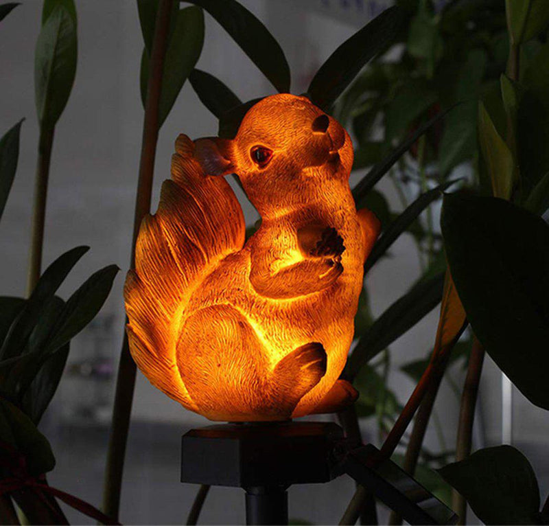 Solar Lawn Squirrel Light