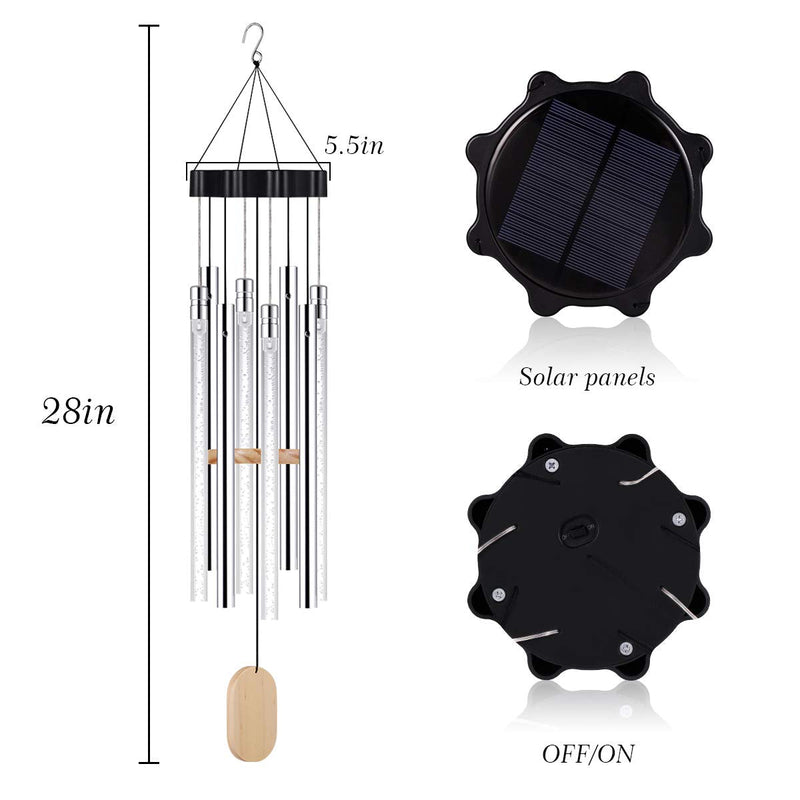 Solar Powered Musical Wind Chimes