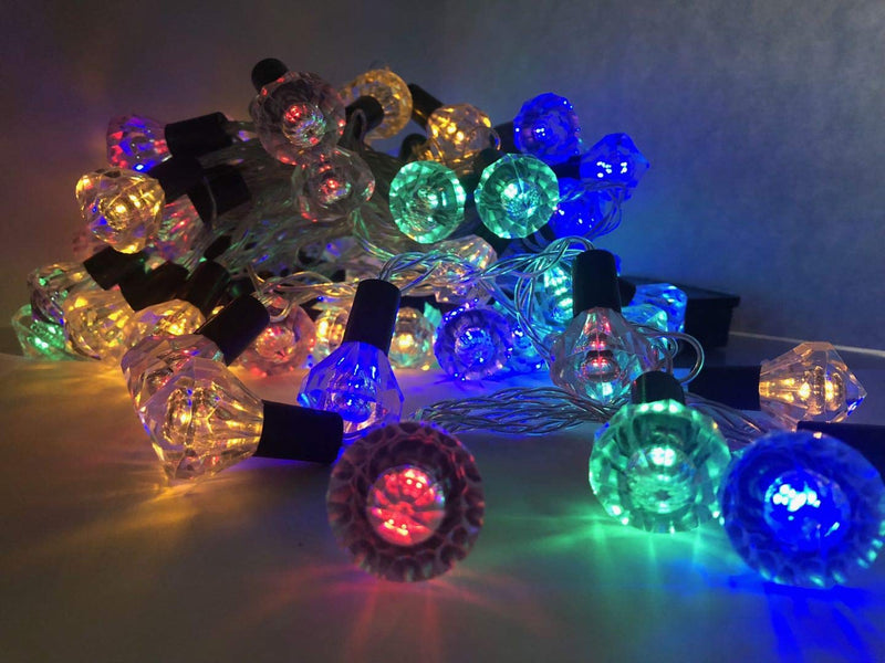 Solar Powered Diamond String Lights