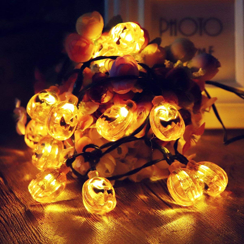 Solar 3D Little Pumpkins String Lights