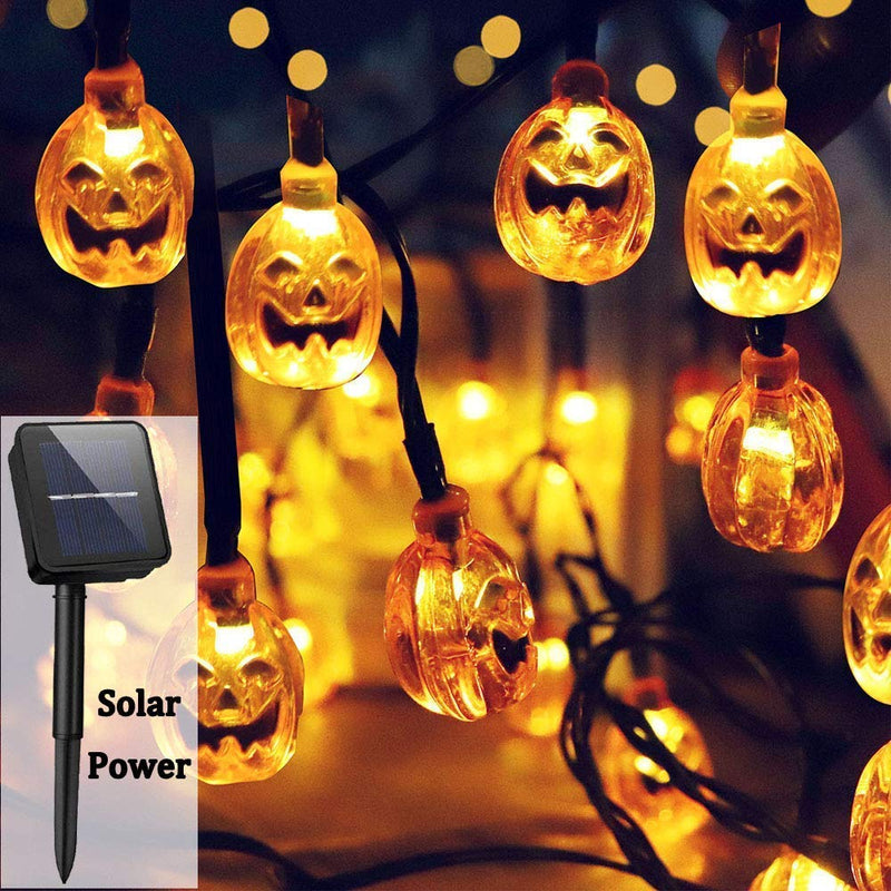 Solar 3D Little Pumpkins String Lights