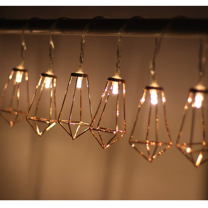 Geometric Diamond String Lights