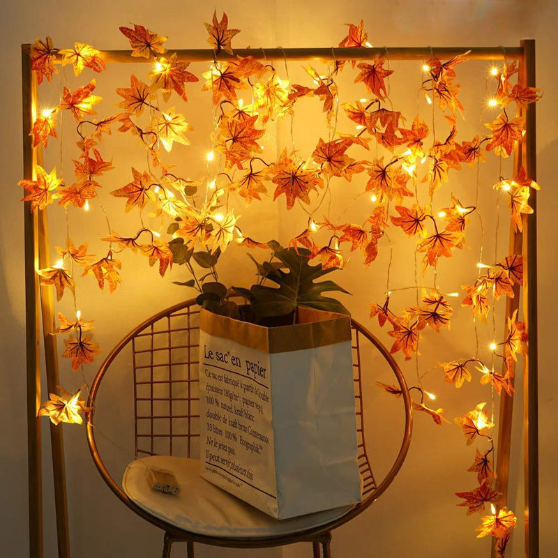 Maple Leaves String Lights