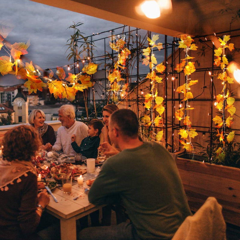 Maple Leaves String Lights