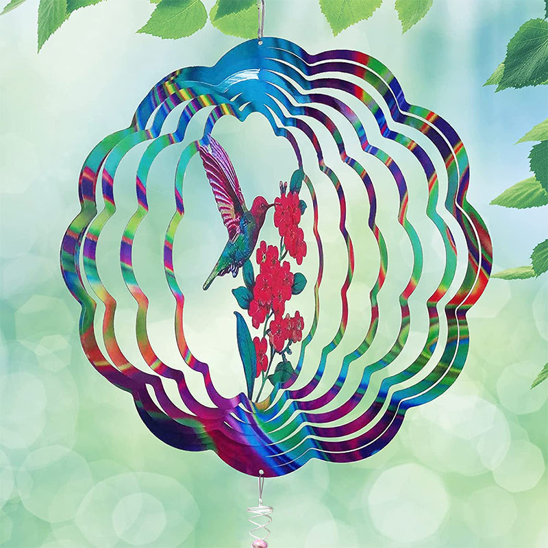 3D Garden Decorative Hummingbird Spinner