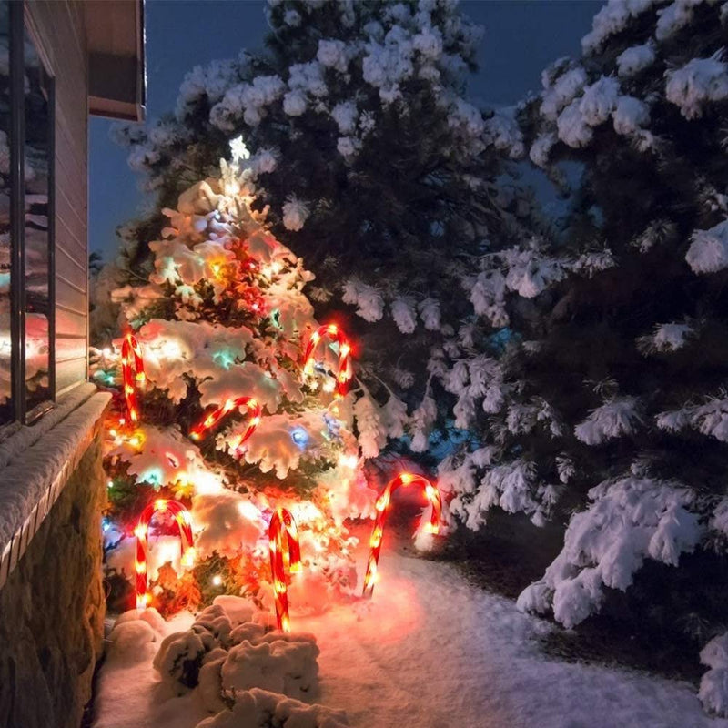 Christmas Candy Cane Pathway Lights