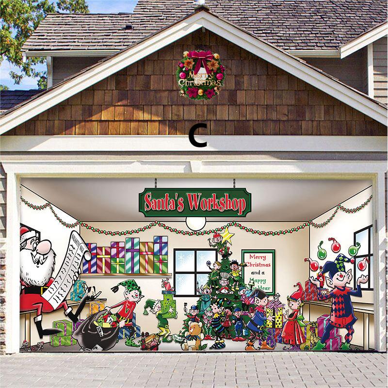 Garage Door Christmas Decorations