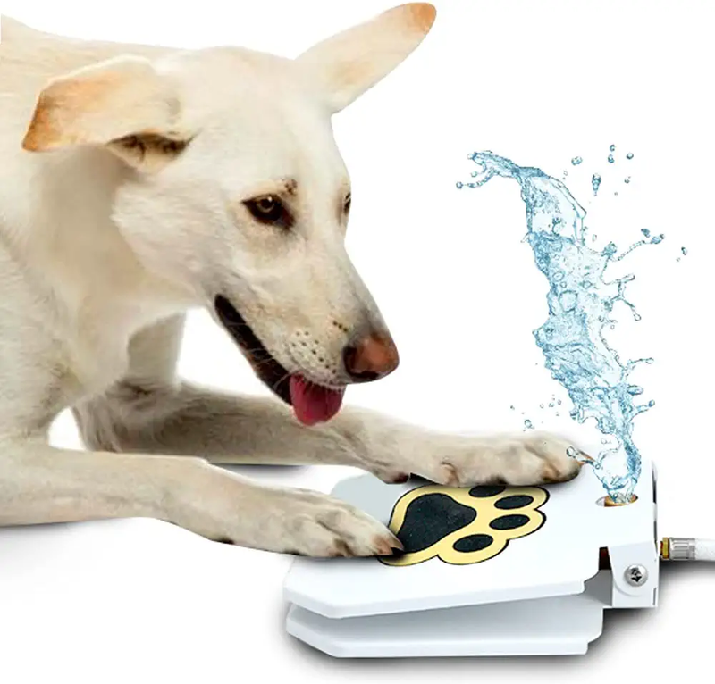 Premium Step On Paw Activated Dog Water Fountain Sprinkler