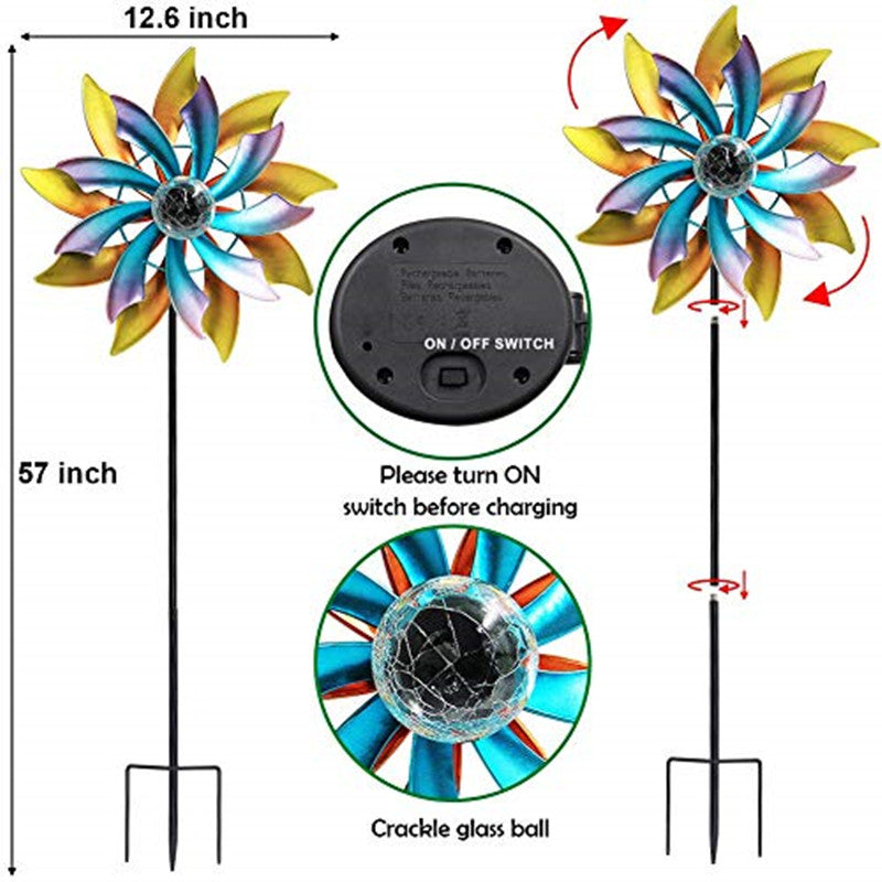 Colorful Sola Wind Spinner