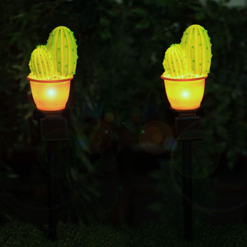 Solar-Powered Prickly Pear Light