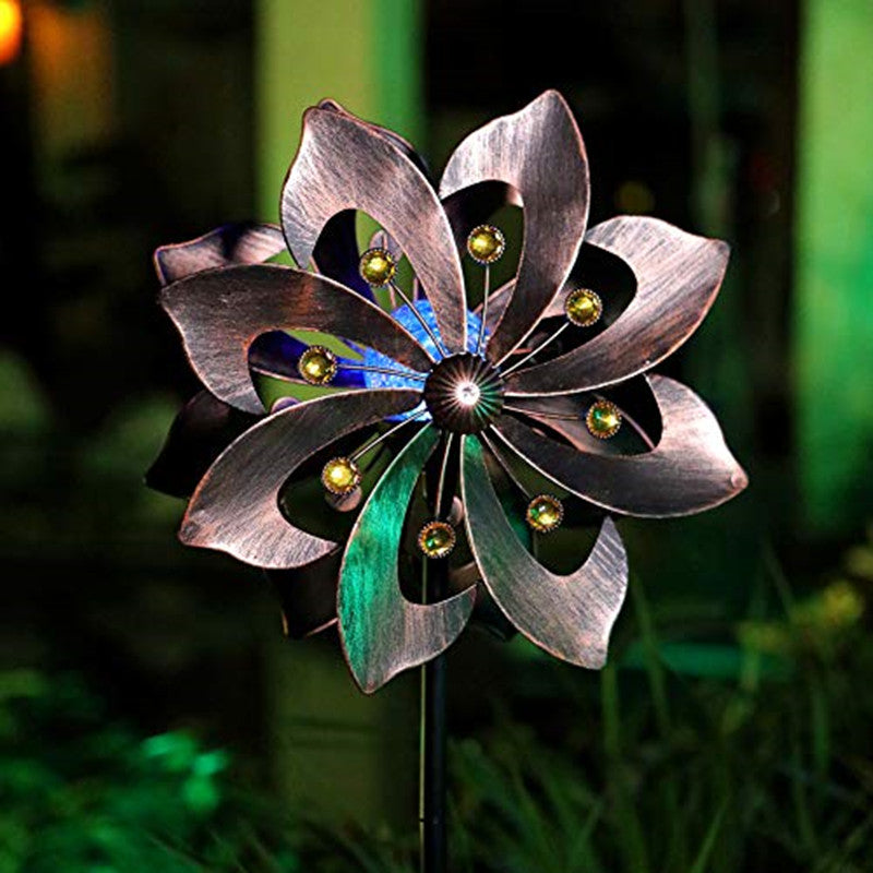 Copper Petals Wind Spinner