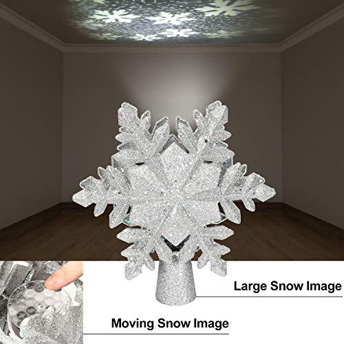 Christmas Tree Topper with Snowflake Projector