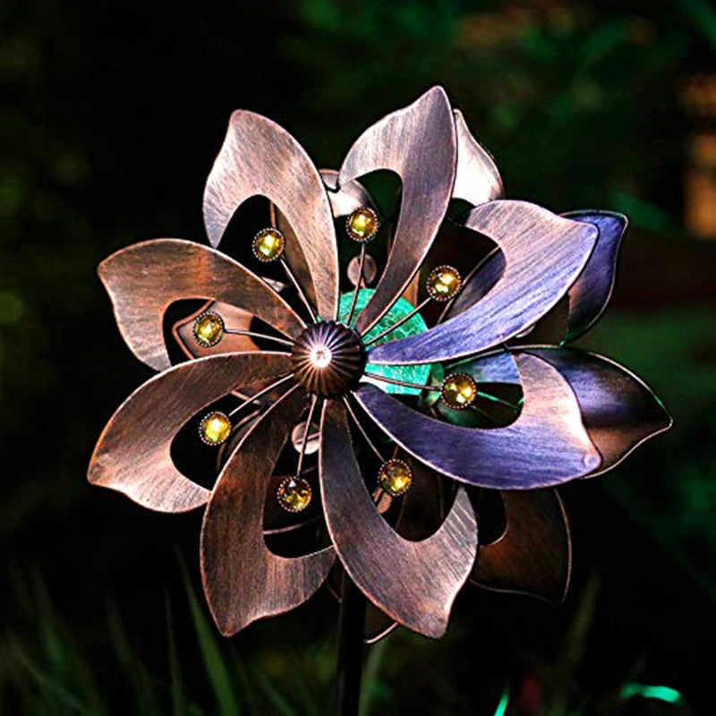 Copper Petals Wind Spinner