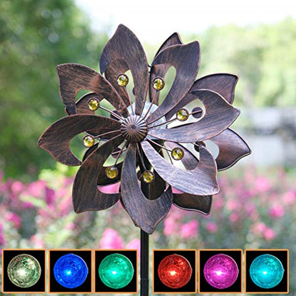 Copper Petals Wind Spinner