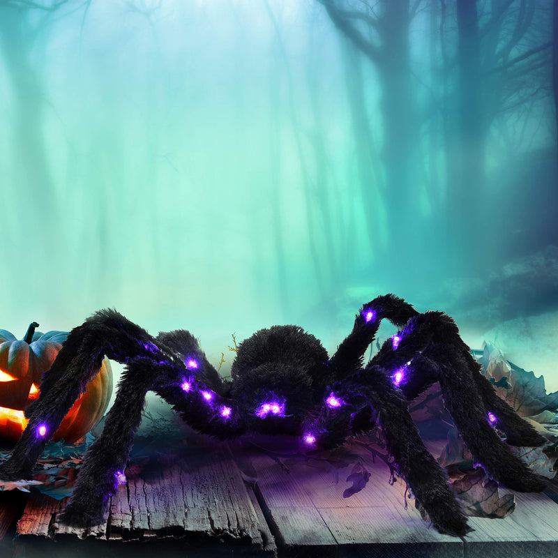 Led Black Hairy Spider Light