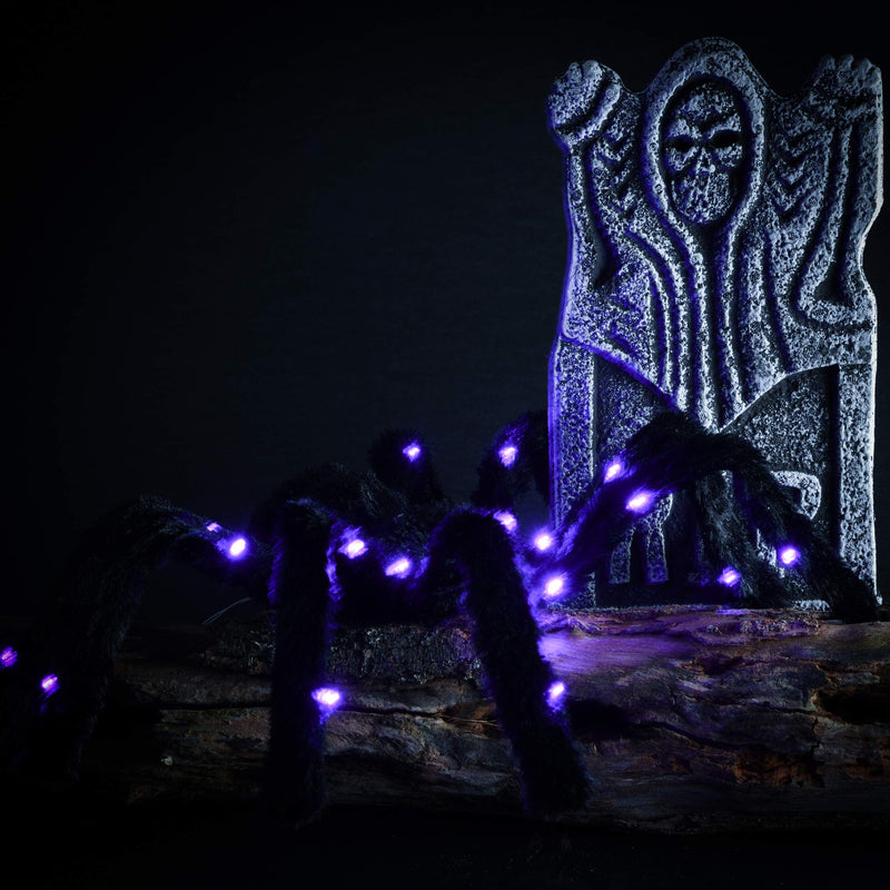 Led Black Hairy Spider Light