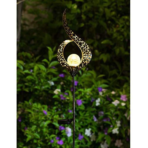 Solar Powered Crackle Garden Light