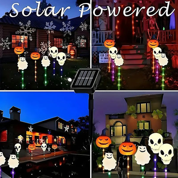 2025 Upgraded 👻🎁 6-Packs LED Solar Halloween Ground Lights