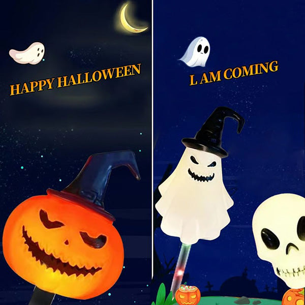 2025 Upgraded 👻🎁 6-Packs LED Solar Halloween Ground Lights