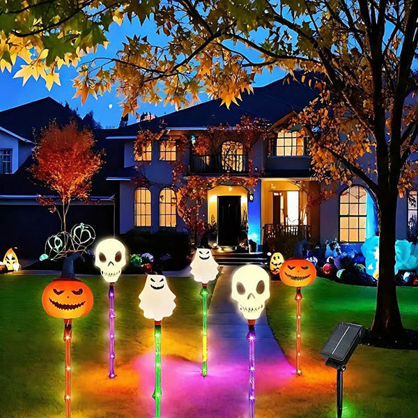 2025 Upgraded 👻🎁 6-Packs LED Solar Halloween Ground Lights
