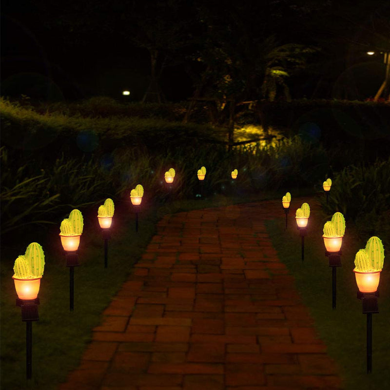 Solar-Powered Prickly Pear Light