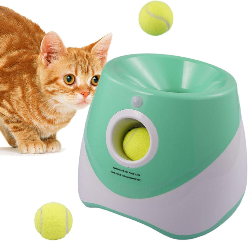 Automatic Pet Dog Fetch Tennis Ball Thrower Launcher Machine