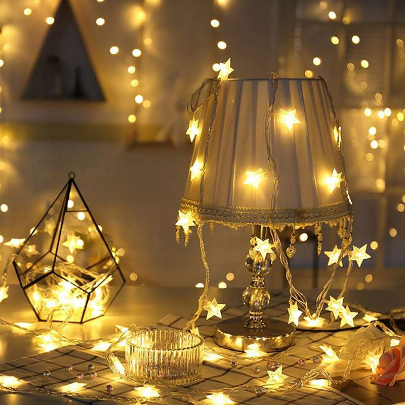 100 LED Star String Holiday Light