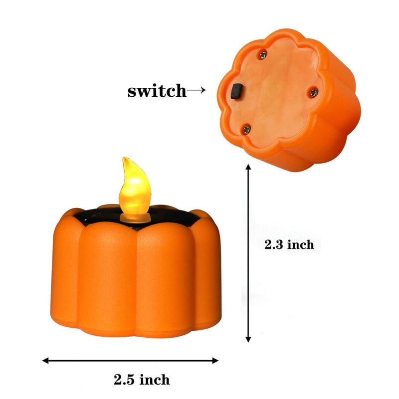 Solar Pumpkin Candles Lights