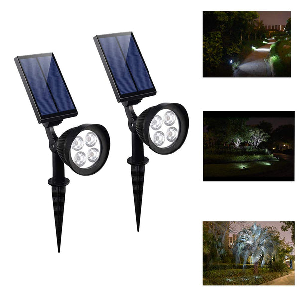 Solar Powered Adjustable Wall Light ( 2 PCS )