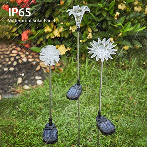 Solar-Powered Dandelion Lily Sunflower Light