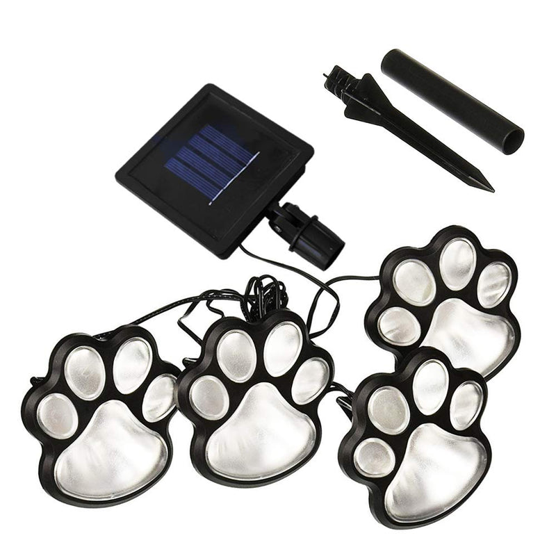 LED Paw Print Solar Light