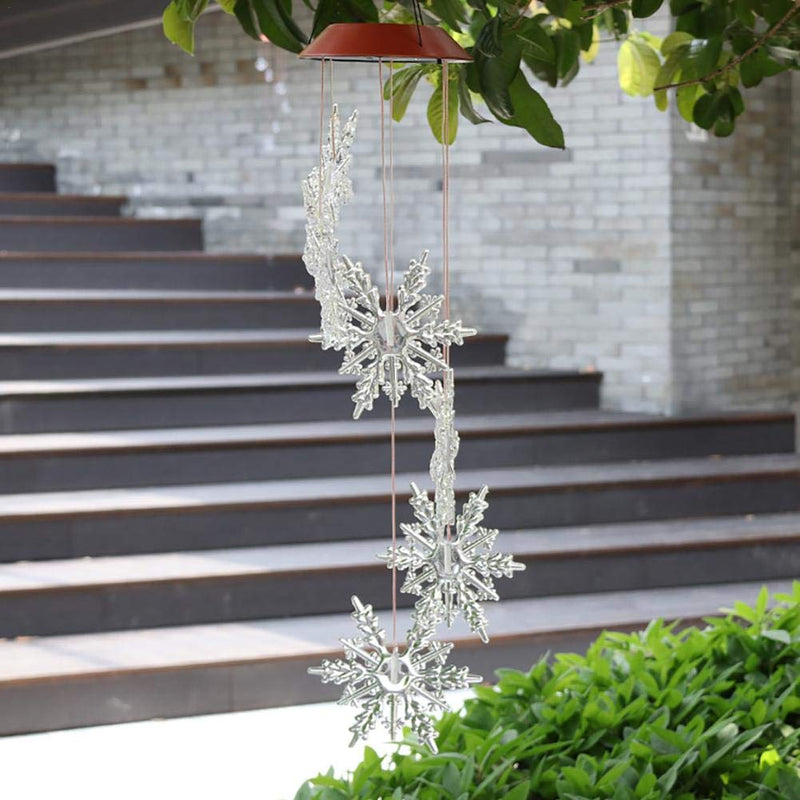 Solar-Powered Snowflake Light