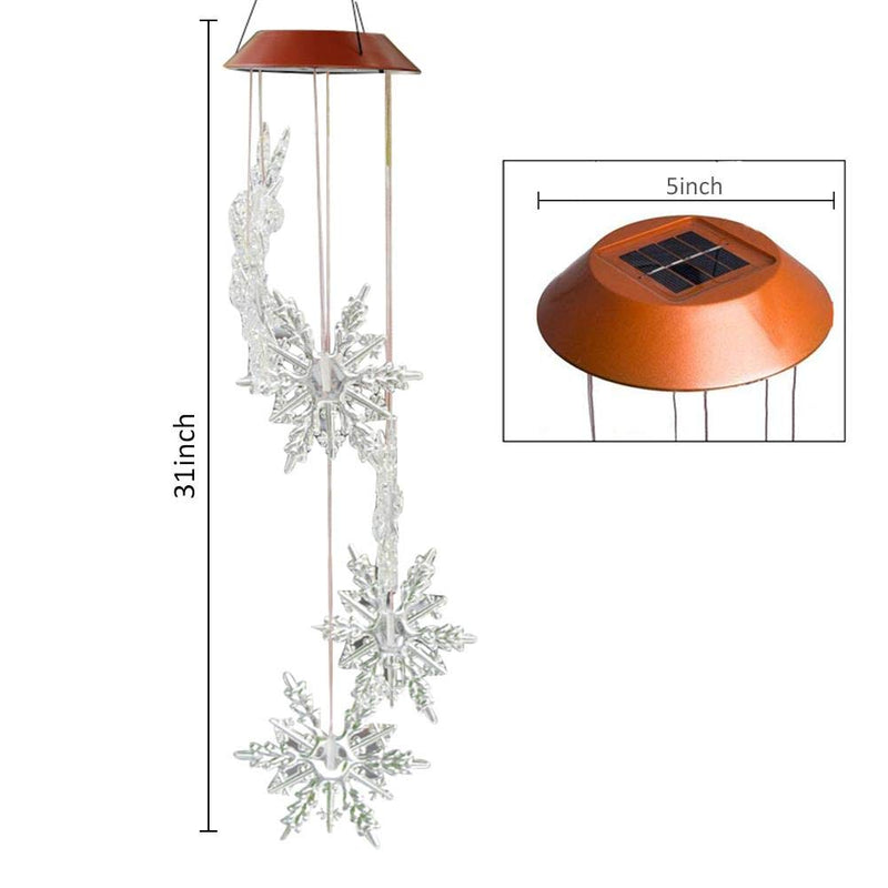 Solar-Powered Snowflake Light