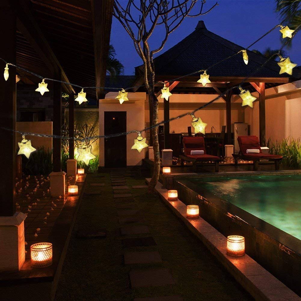 100 LED Star String Holiday Light