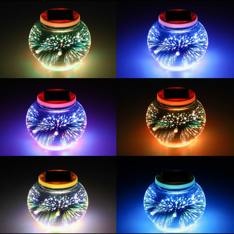 Solar-Powered Glass Light