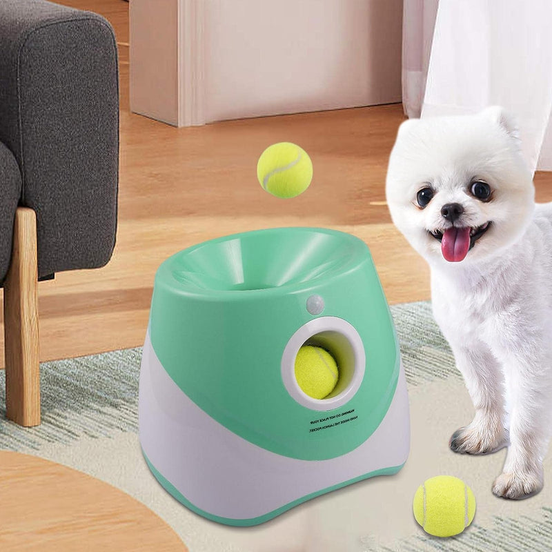 Automatic Pet Dog Fetch Tennis Ball Thrower Launcher Machine