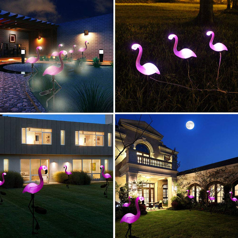 Solar Flamingo Light