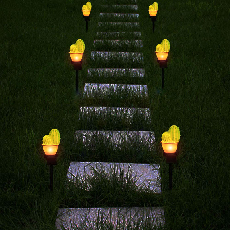 Solar-Powered Prickly Pear Light