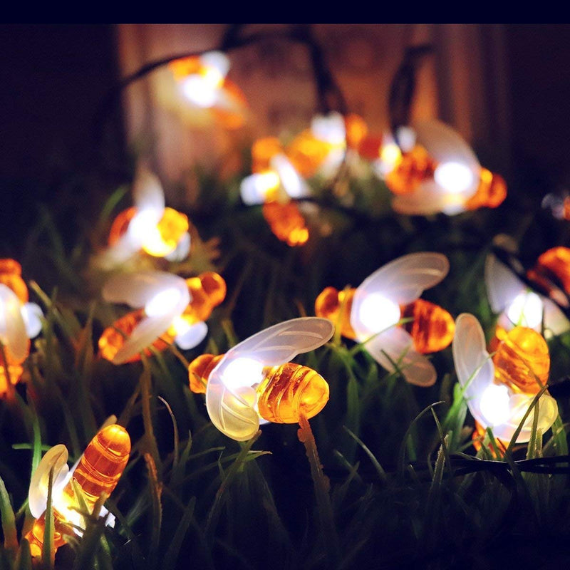 Solar-Powered LED Honeybee Light