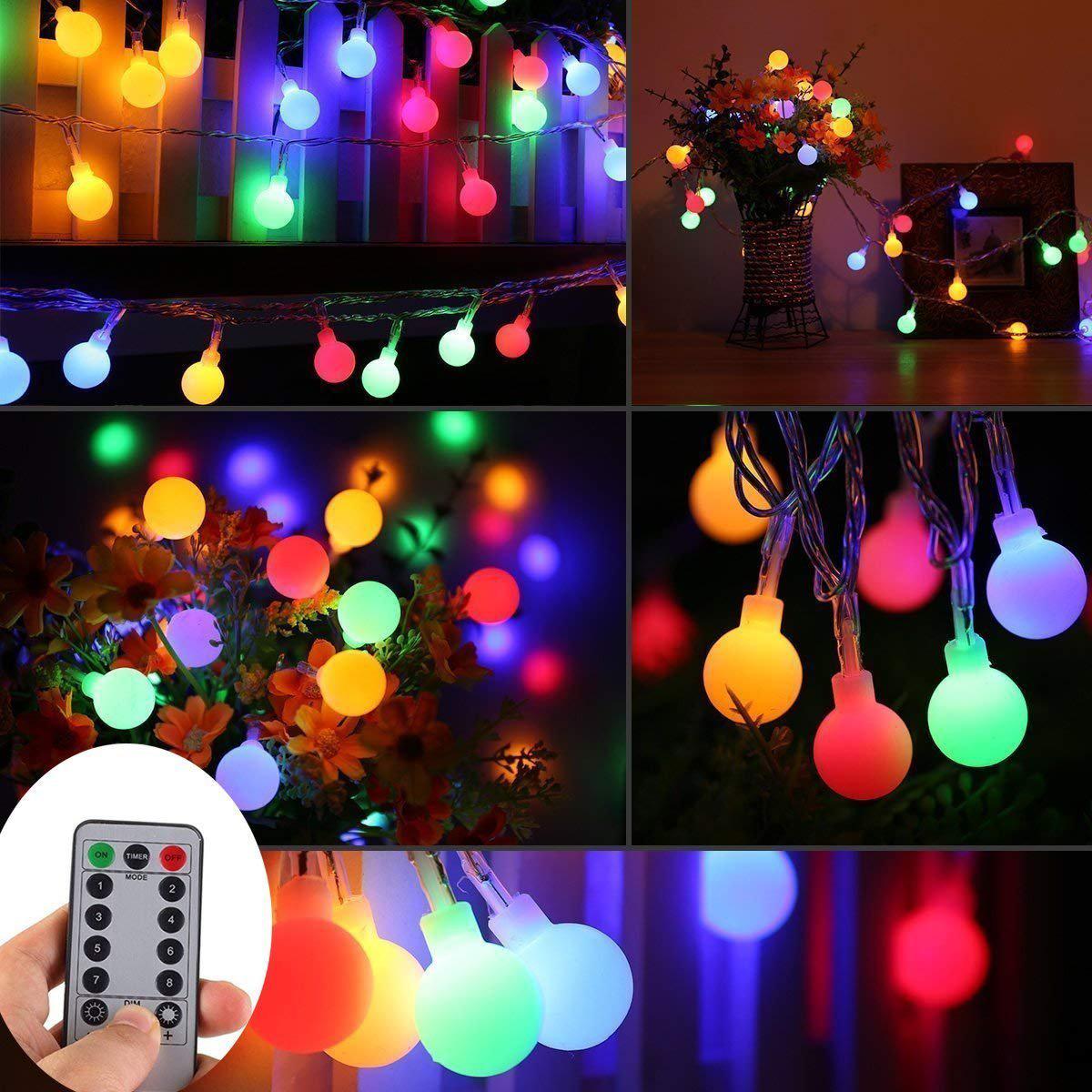 100 LED Globe Ball String Lights
