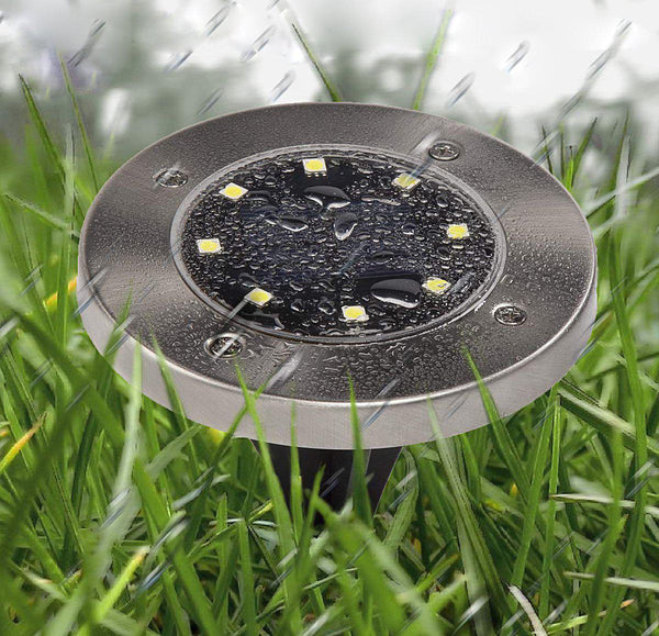 Solar-Powered LED Ground Light