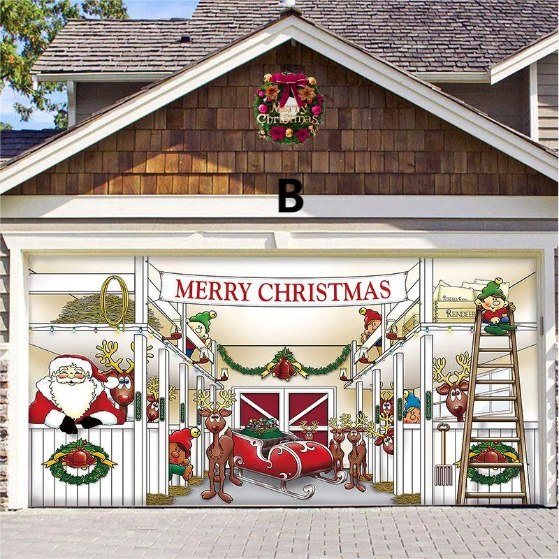 Garage Door Christmas Decorations