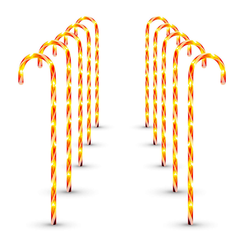 Christmas Candy Cane Pathway Lights