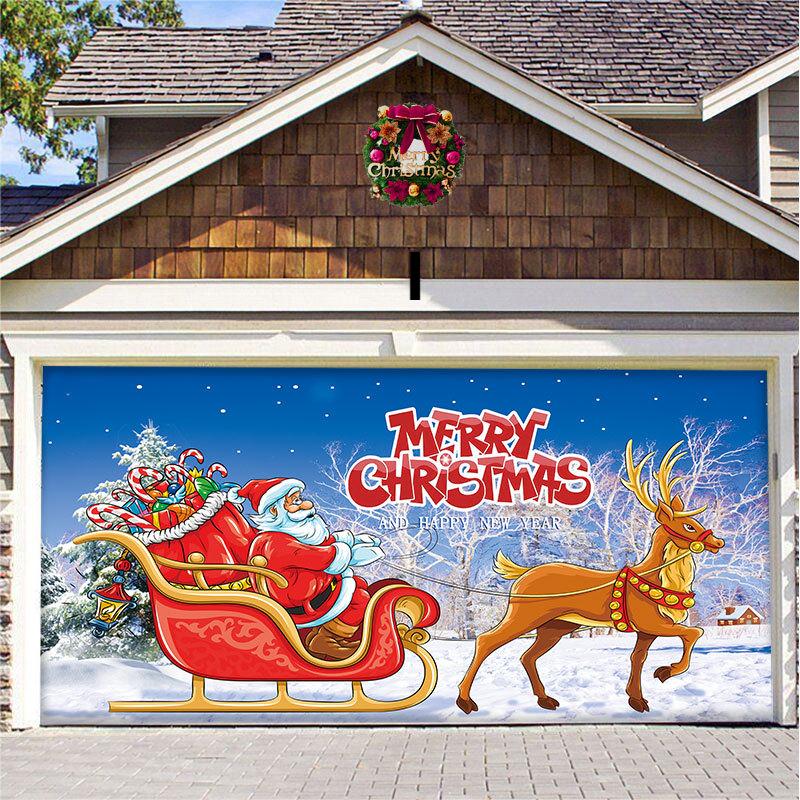 Garage Door Christmas Decorations