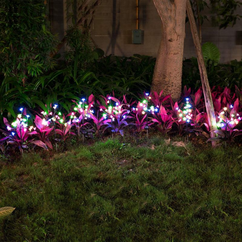 2 Pack - Solar Powered Fairy Flower Lights