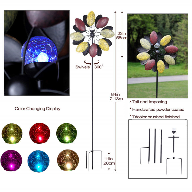 Dynamic Two-Way Rotation Wind Spinner