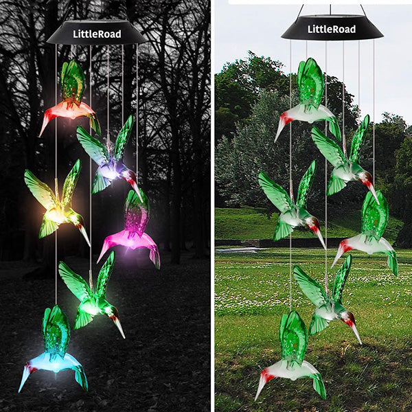 🦋 Enhance Your Garden - ✨Creative Bird Design Solar Wind Chimes