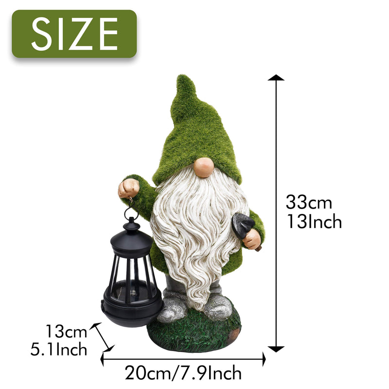 Solar Garden Gnome Statue - Lantern